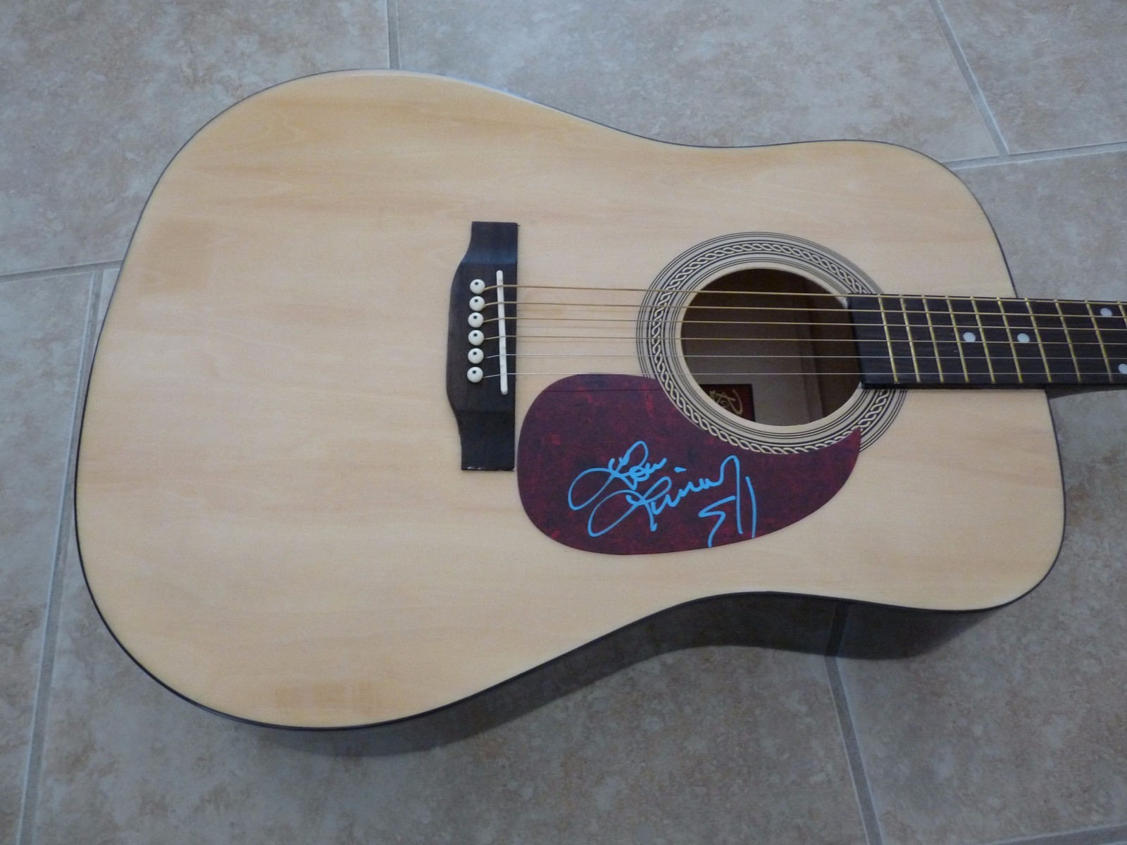 Lindsay Ell Sexy Signed Autographed Acoustic Guitar PSA Guaranteed