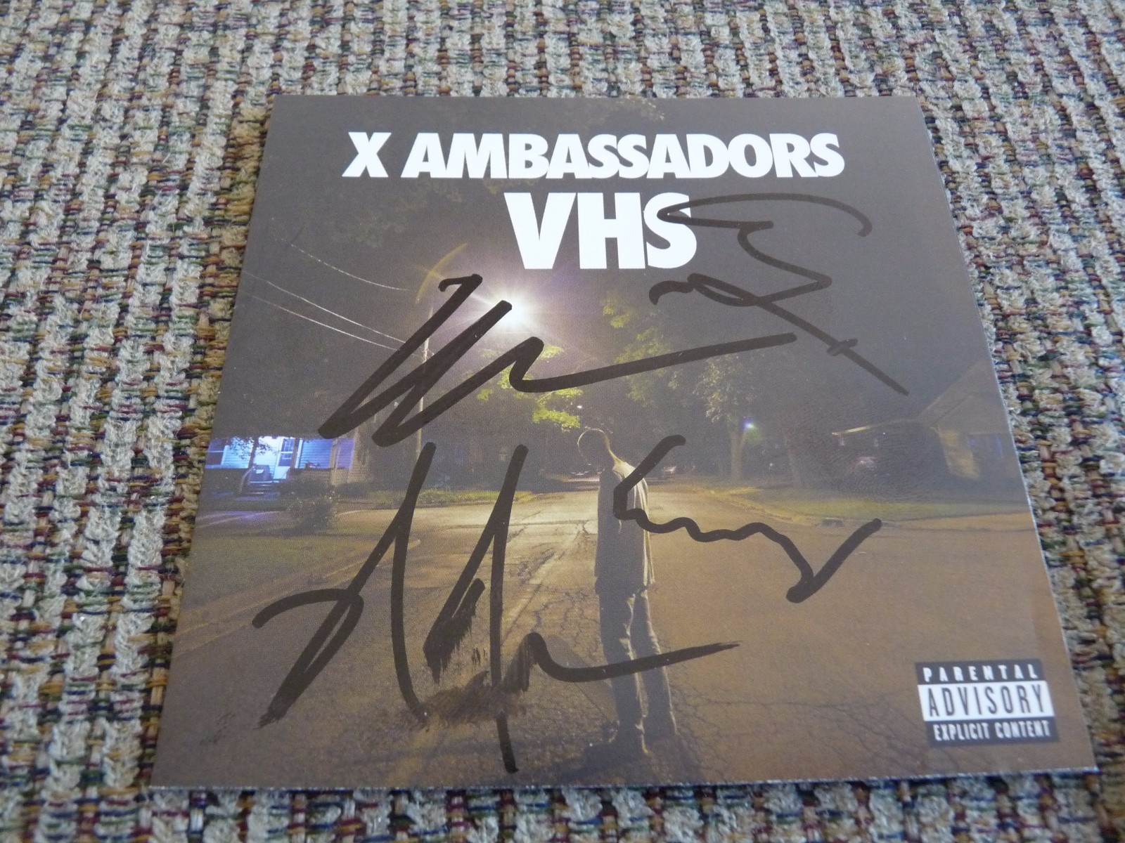 X Ambassadors All 4 Sam Harris Autographed Signed VHS CD Cover PSA Guaranteed