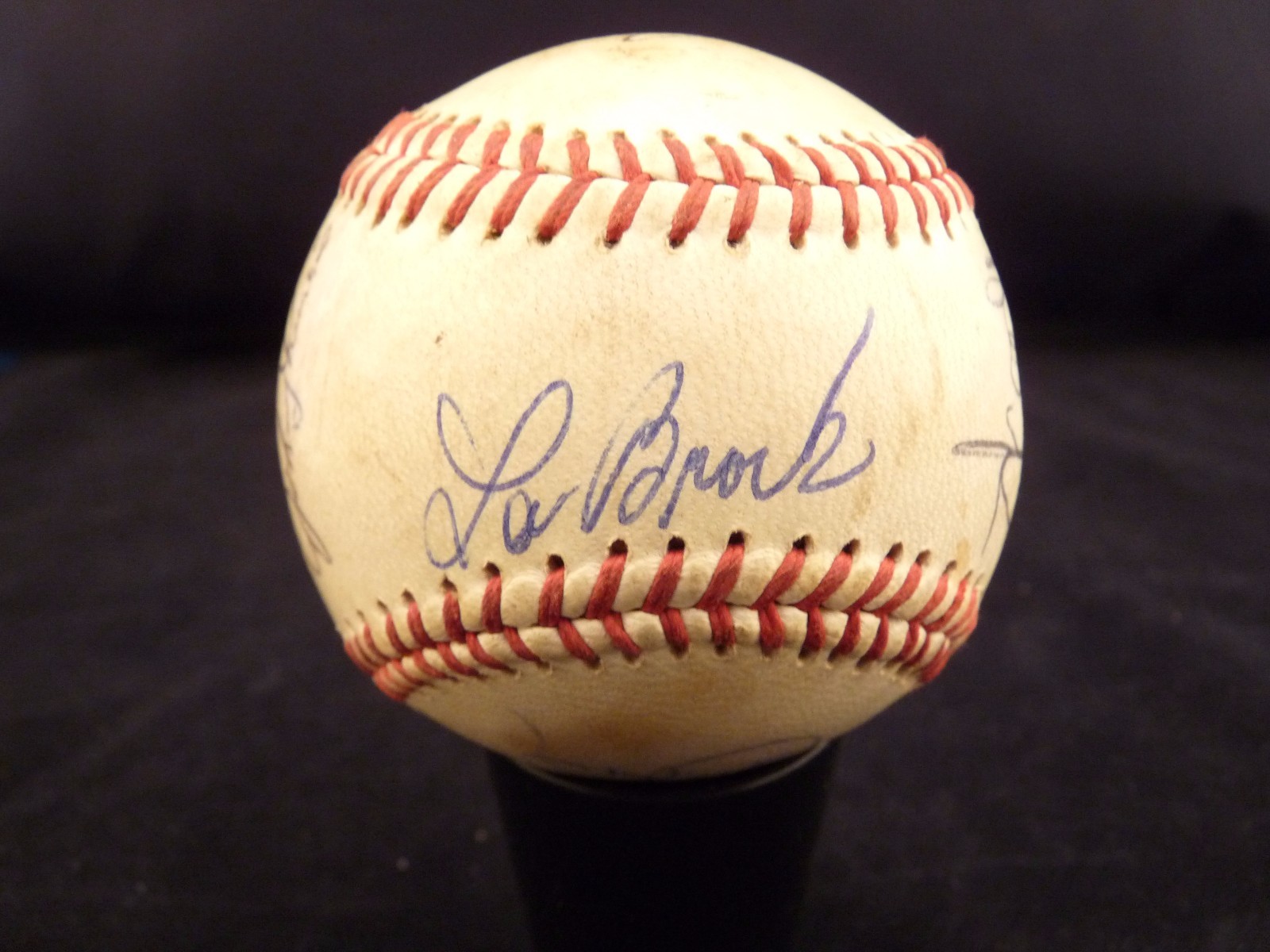 1975 CARDINALS TEAM SIGNED AUTOGRAPHED X11 BASEBALL PSA GUARANTEED LOU BROCK COLLECTIBLE MEMORABILIA
