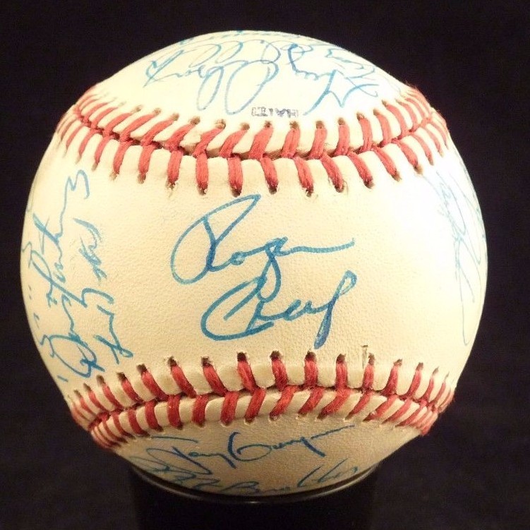 1990 ALL STAR TEAM SIGNED AUTOGRAPHED X32 NATIONAL LEAGUE BASEBALL BAS CERTIFIED COLLECTIBLE MEMORABILIA