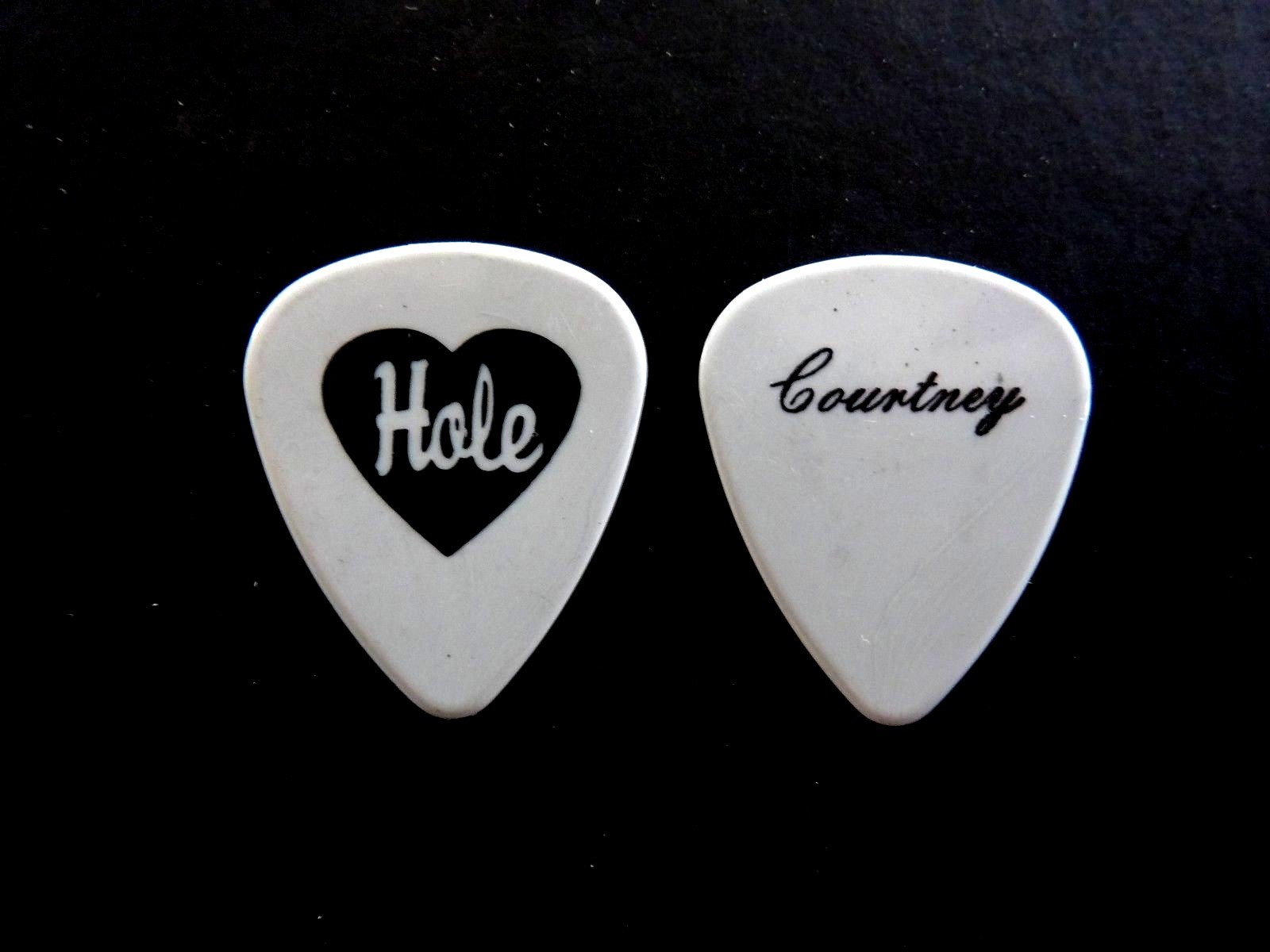 COURTNEY LOVE HOLE Band 1990'S REAL Tour Issued Grey Gray Guitar Pick !!!