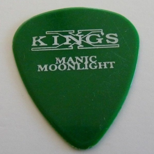 Kings X 2001 Green Manic Moonlight Doug Pinnick Tour Concert Issue Guitar Pick