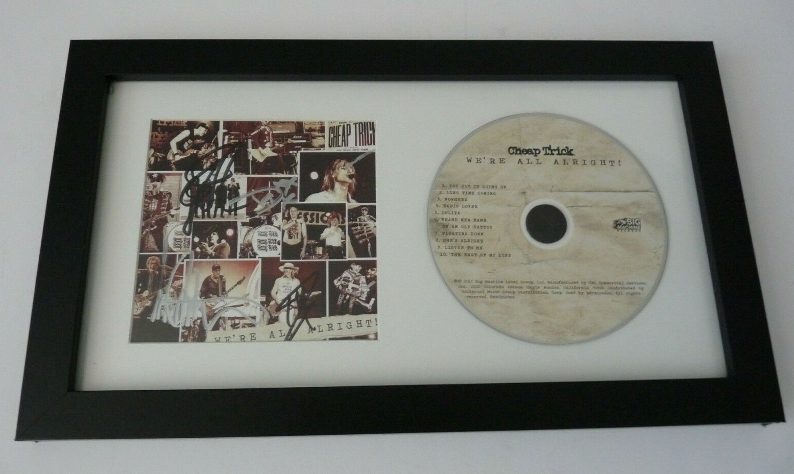 Cheap Trick Signed Autographed Framed All Alright CD Display PSA BAS Guaranteed