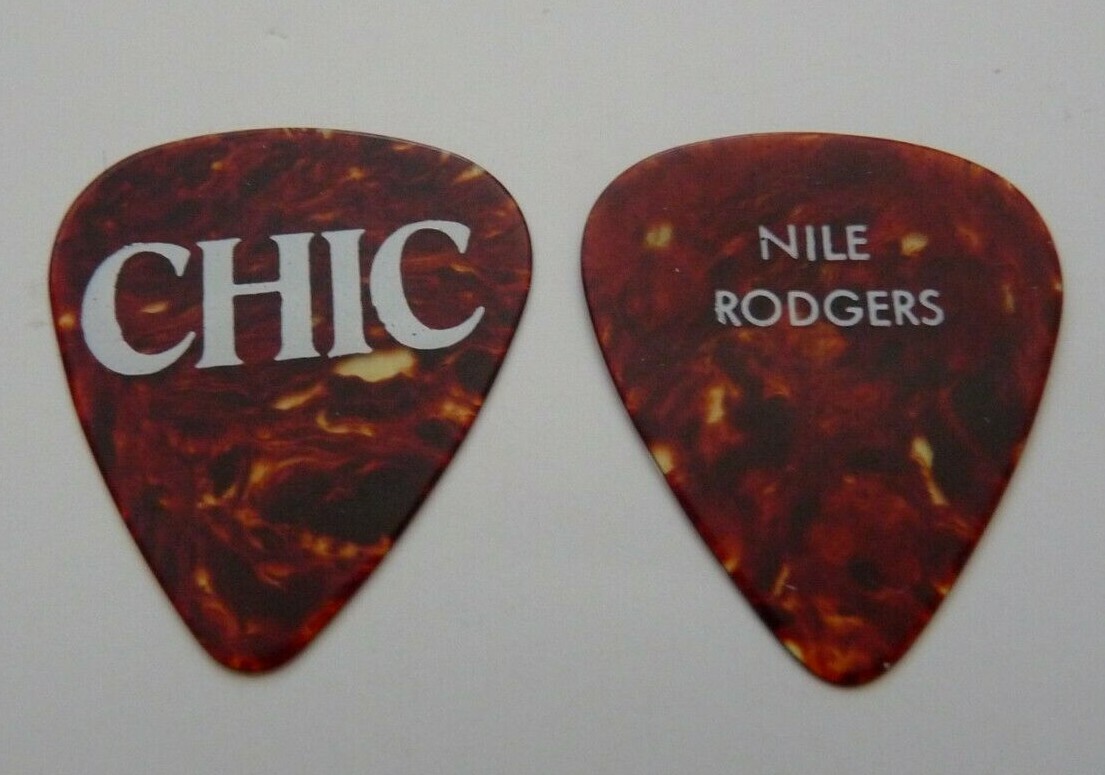 NILE RODGERS CHIC TORTOISE TOUR ISSUED GUITAR PICK