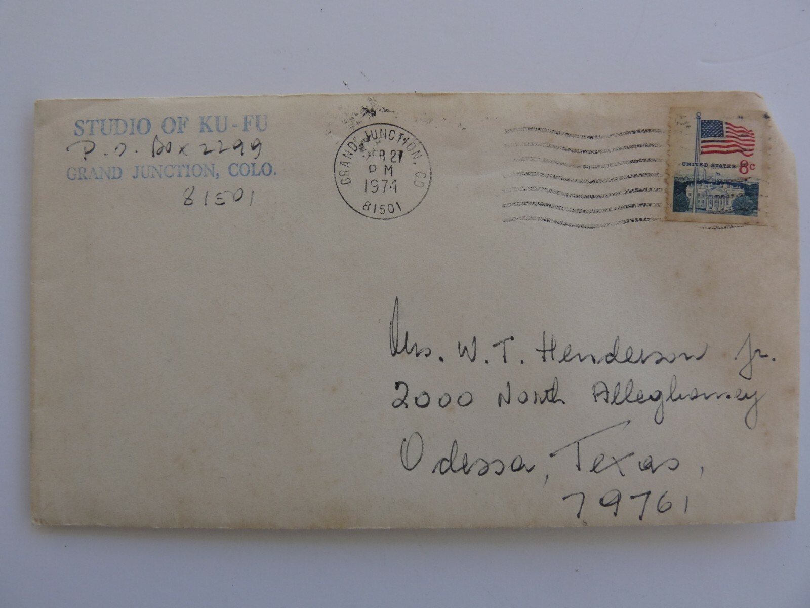 Artist Margaret Kunze KU-FU Studios 1975 Signed Autographed Hand Written Letter