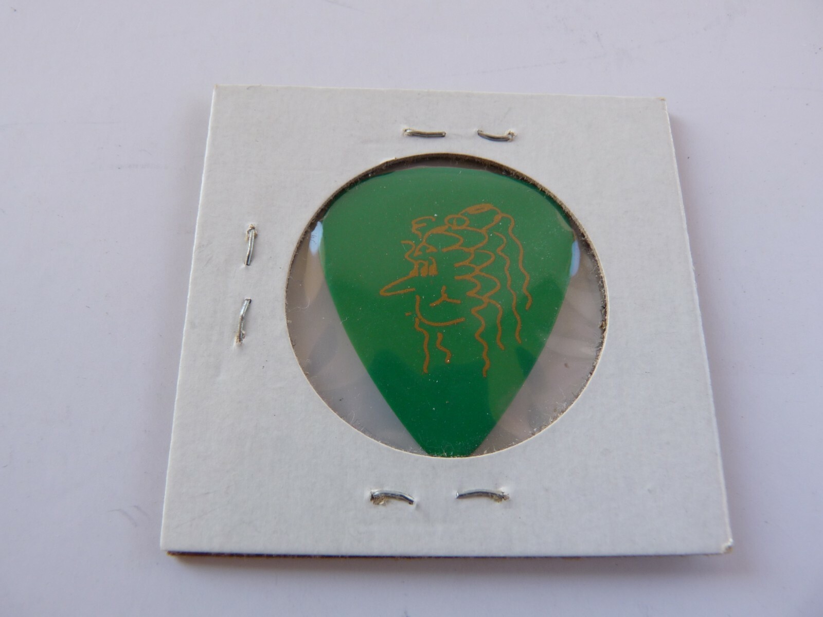 Journey Steve Augeri Green Sketch Arrival Concert Tour Issue Guitar Pick