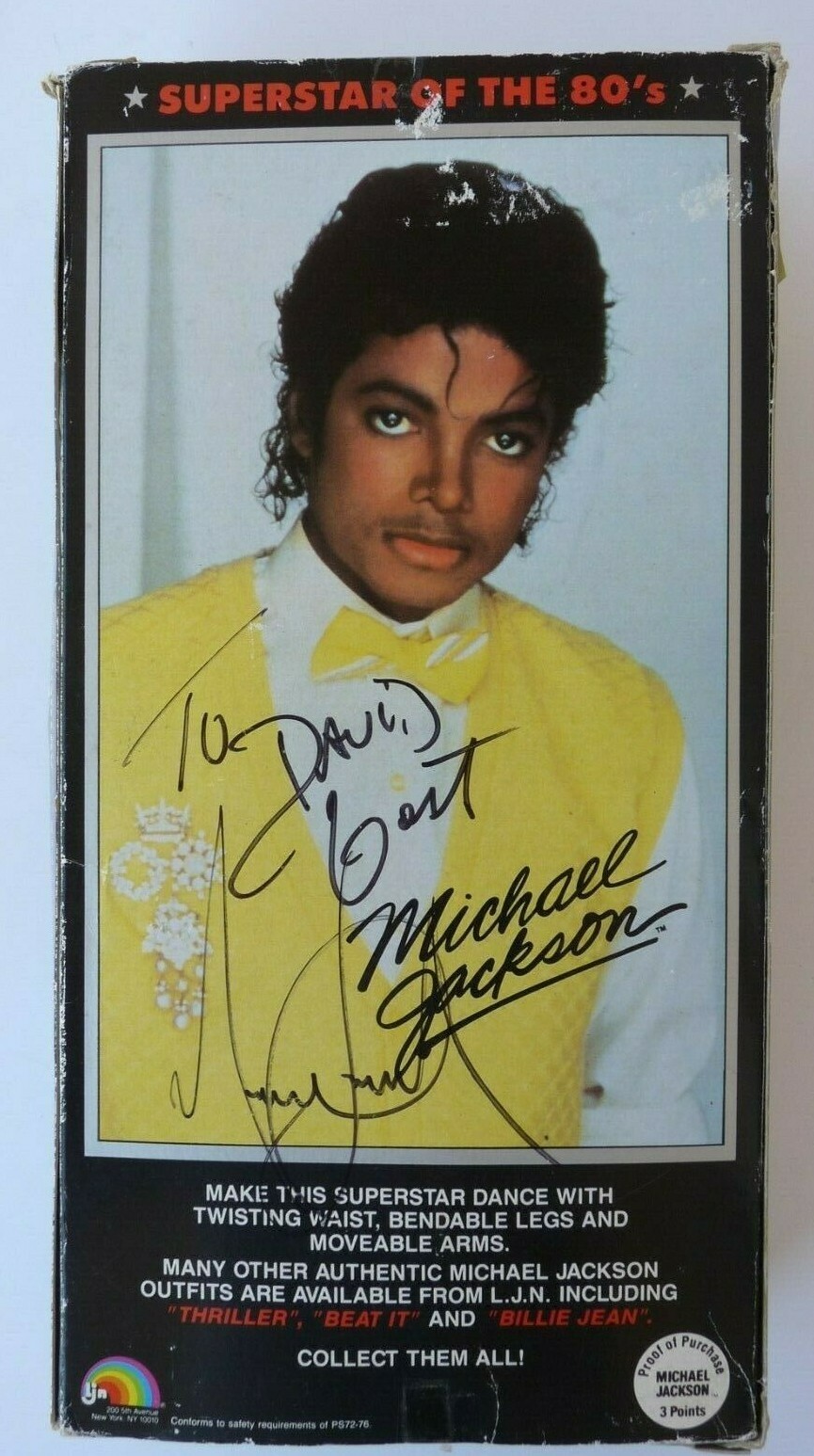 Michael Jackson Signed Autographed 1984 12