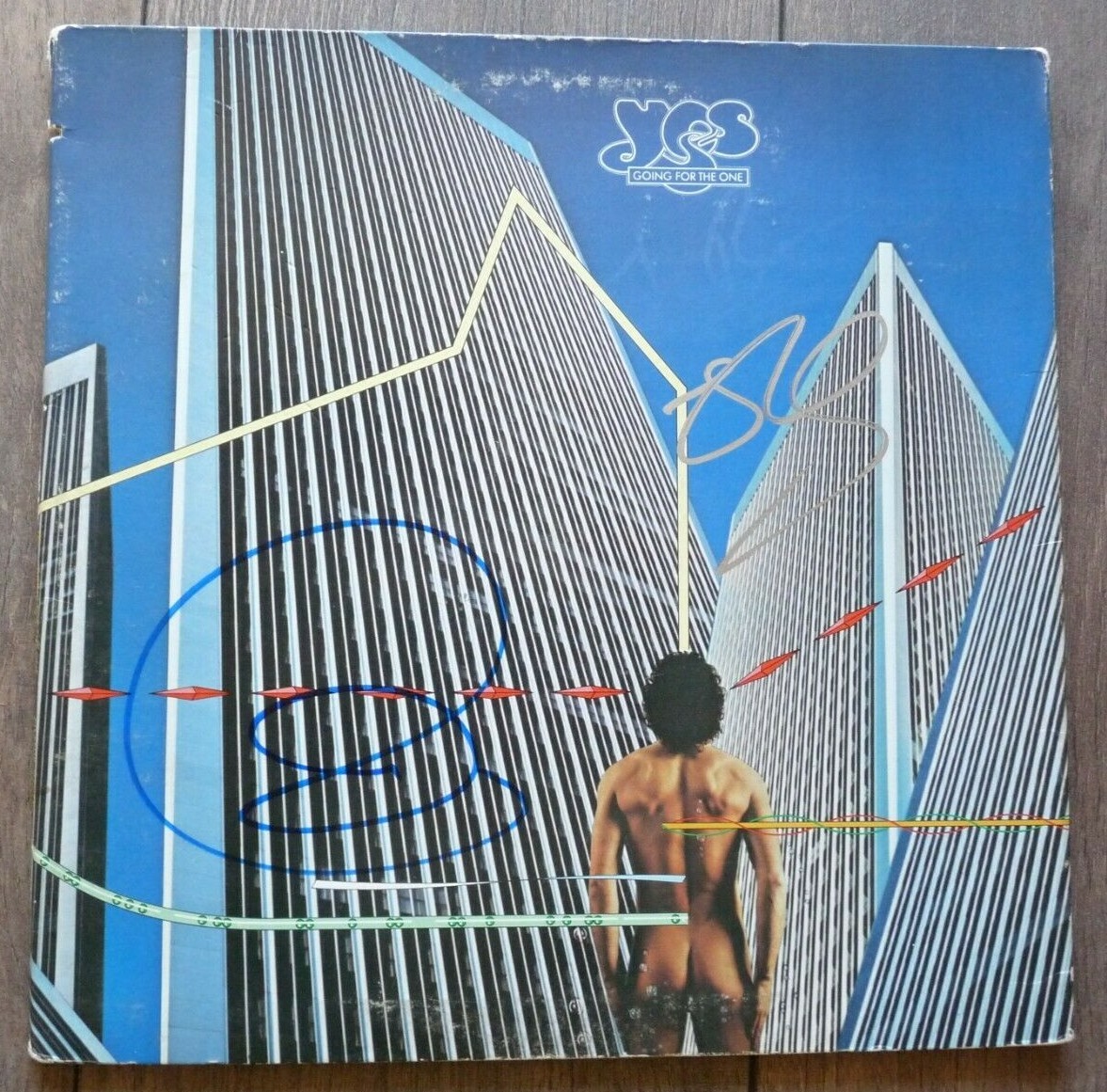 YES JON ANDERSON & RICK WAKEMAN AUTOGRAPHED SIGNED LP ALBUM PSA GUARANTEED COLLECTIBLE MEMORABILIA