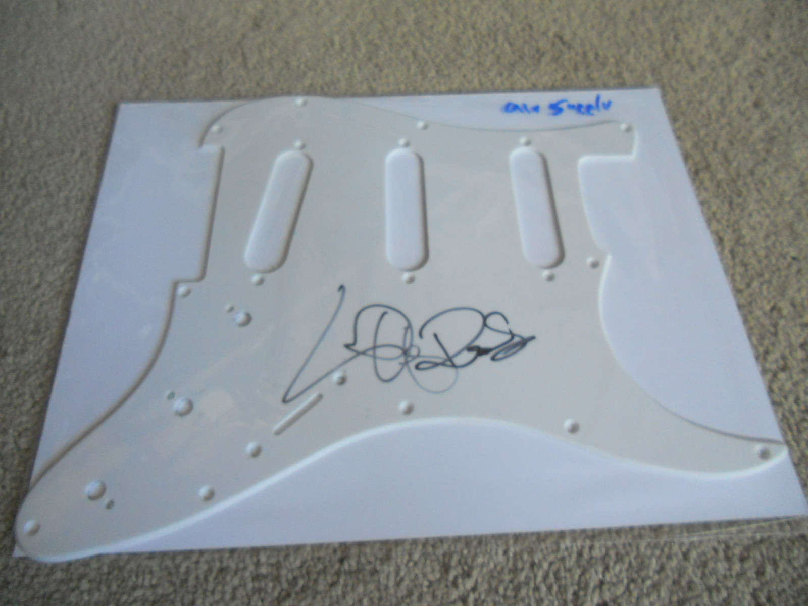 Air Supply Signed Autographed Guitar Electric Strat Style Pick Guard