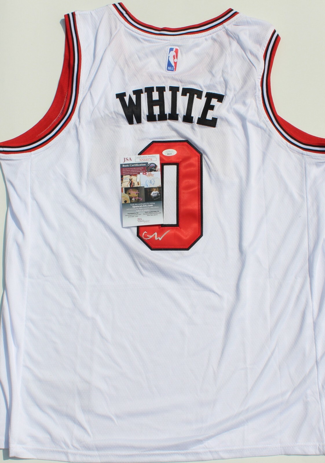 Coby White Signed Chicago Bulls Basketball Jersey w/JSA COA NN64570 UNC Tar Heel