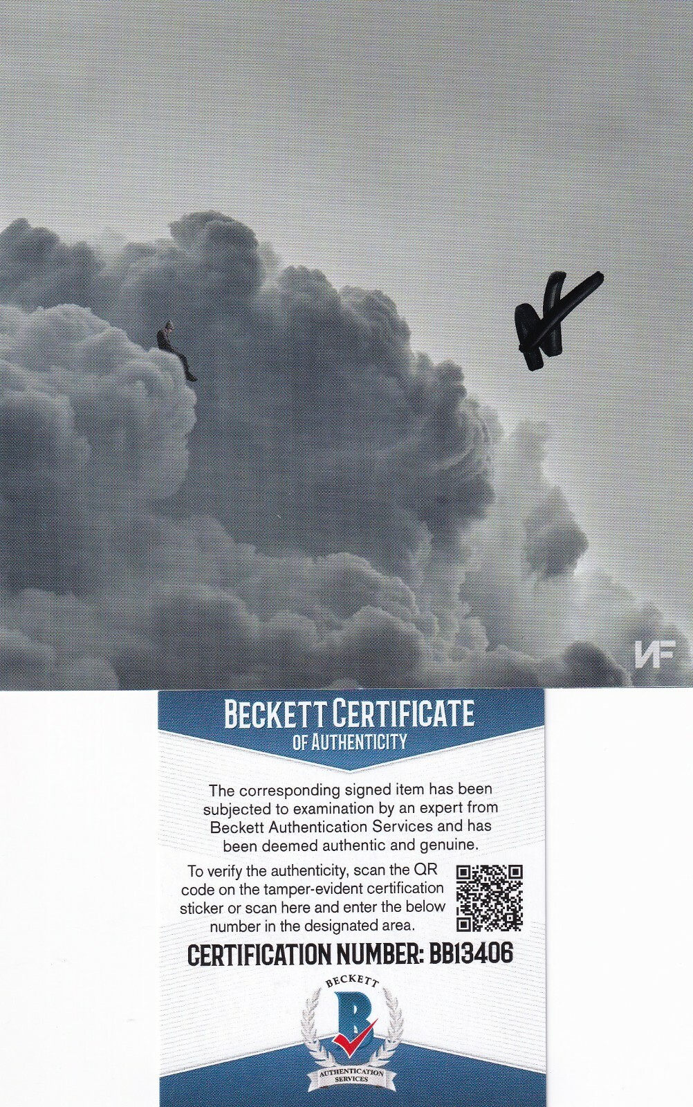 NF signed (THE MIXTAPE) Clouds auto CD Cover cd included BECKETT BAS BB13406