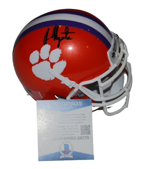 JOSEPH NGATA signed (CLEMSON TIGERS) mini football helmet BECKETT BAS BB97771