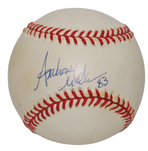 ANTHONY MILLER signed AL baseball (TENNESSEE VOLS) San Diego Chargers W/COA