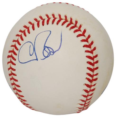 CHRIS BOSIO signed AL Official baseball (MILWAUKEE BREWERS) Mariners W/COA