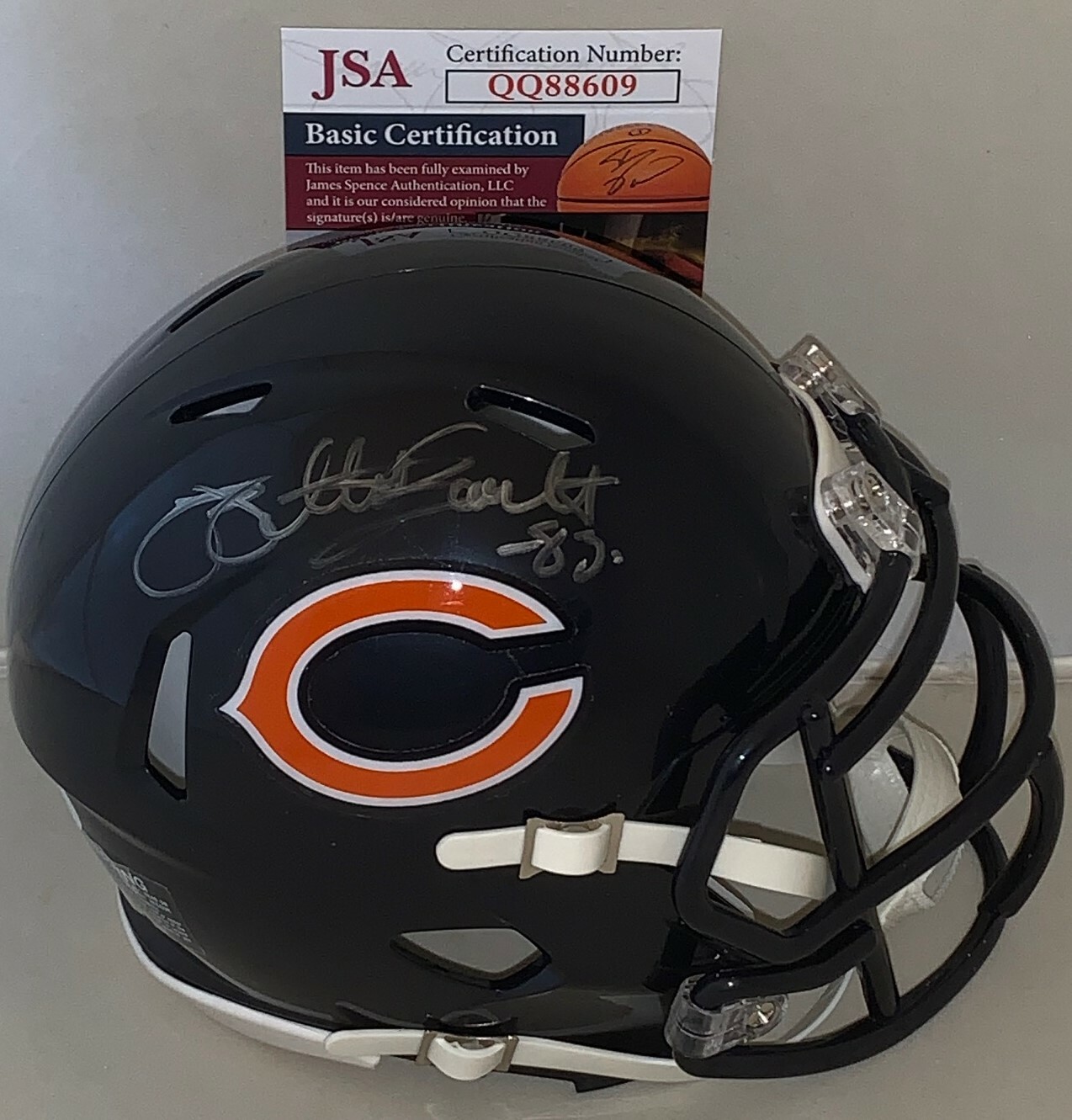 WILLIE GAULT SIGNED CHICAGO BEARS SPEED MINI HELMET AUTOGRAPHED JSA COLLECTIBLE MEMORABILIA