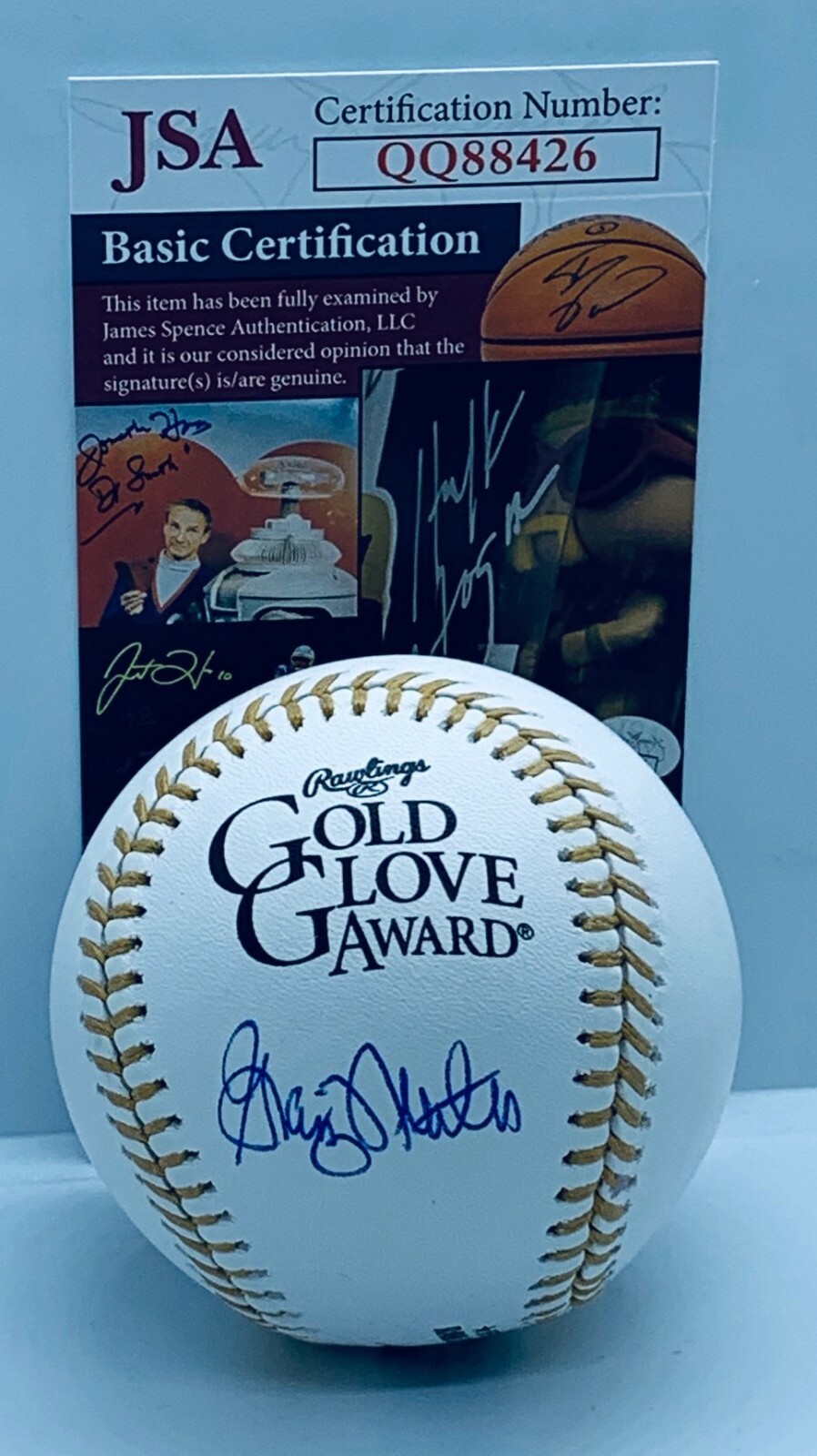Graig Nettles New York Yankees signed Gold Glove Baseball Ball autographed JSA