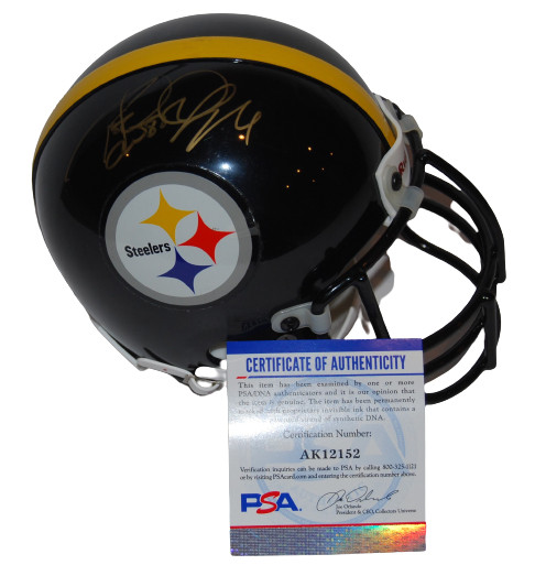 ROD WOODSON signed (PITTSBURGH STEELERS) mini football helmet PSA/DNA AK12152