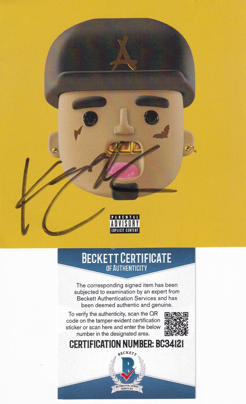 KID INK signed (ALIVE) Limited edition cd cover w/cd 163/250 BECKETT BAS BC34121