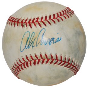 ALEX ARIAS SIGNED NL BASEBALL (CHICAGO CUBS) MARLINS PHILLIES YANKEES W/COA COLLECTIBLE MEMORABILIA
