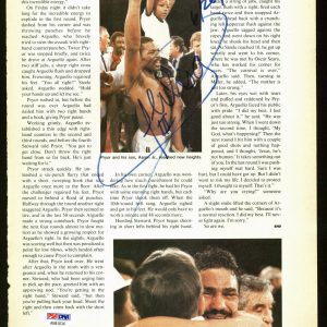 Alexis Arguello Authentic Signed Boxing Magazine Page Photo PSA/DNA #AB81634