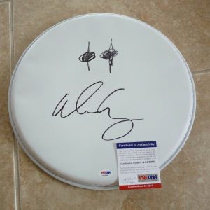 Alice Cooper Signed Autographed PSA Certified 13" Drumhead W/ RARE Eye's Sketch