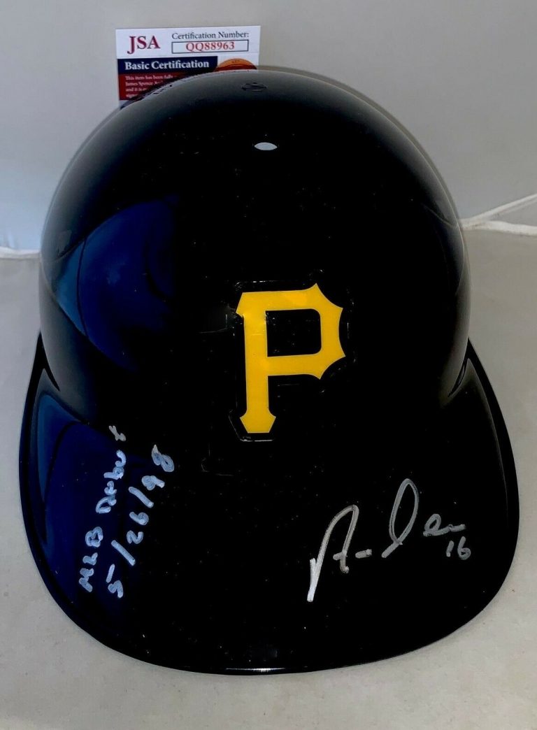 ARAMIS RAMIREZ SIGNED PITTSBURGH PIRATES F/S SOUVENIR BATTING HELMET W/ INSC JSA COLLECTIBLE MEMORABILIA
