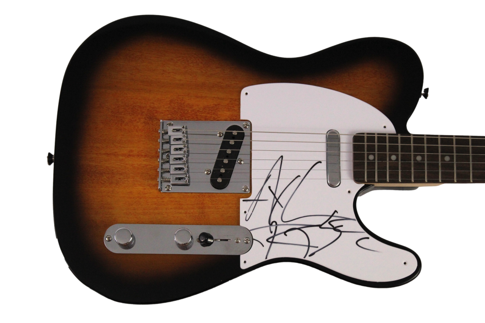 AXL ROSE SIGNED AUTOGRAPH FENDER TELECASTER GUITAR GUNS N ROSES VERY