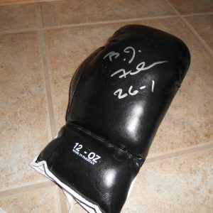 B.J. Flores #3 Rated Cruiser Weight Signed Autograph Boxing Glove PSA Guaranteed