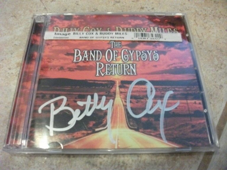 BILLY COX BAND OF GYPSYS RETURN JIMIE HENDRIX ROCK SIGNED AUTOGRAPHED CD #1 COLLECTIBLE MEMORABILIA