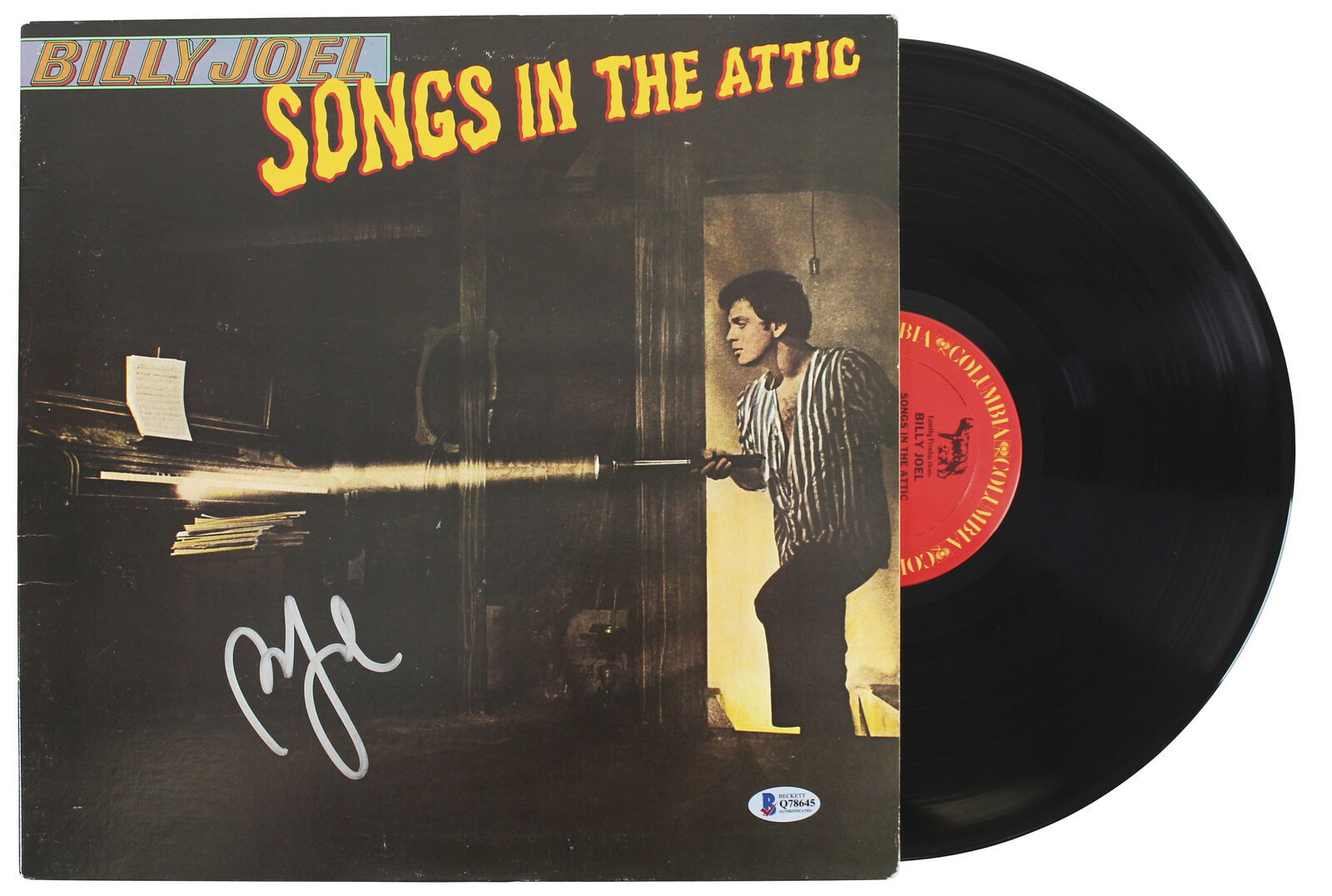 Billy Joel Authentic Signed Songs In The Attic Album Cover W/ Vinyl BAS ...