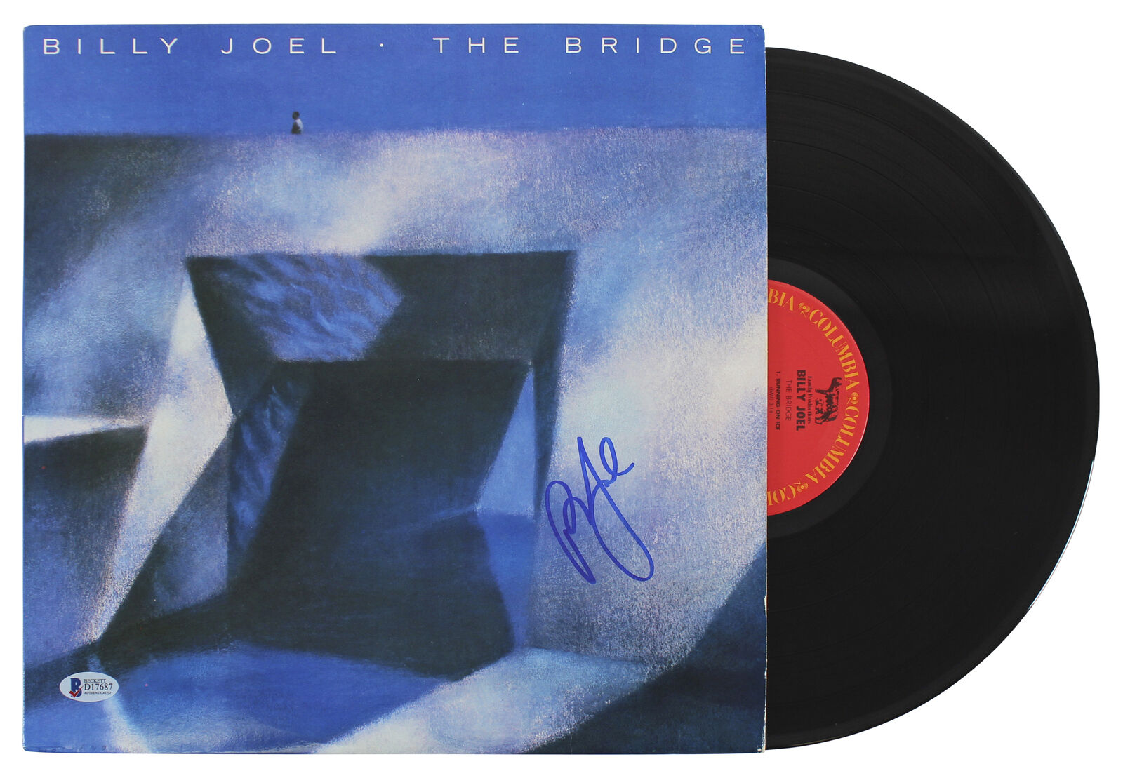 Billy Joel Authentic Signed The Bridge Album Cover W/ Vinyl BAS #D17687