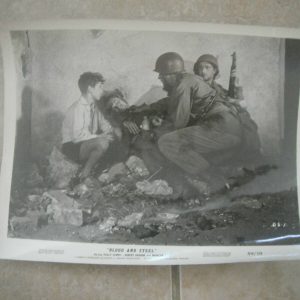 Blood and Steel Campo Baron Agan War B&W 8x10 Promo Photo Lobby Card