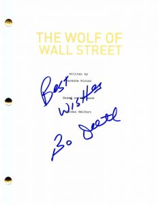 BO DIETL SIGNED AUTOGRAPH THE WOLF OF WALL STREET FULL MOVIE SCRIPT – GOODFELLAS COLLECTIBLE MEMORABILIA