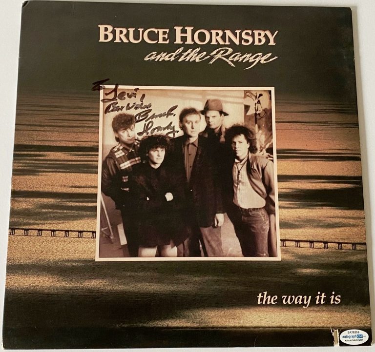 BRUCE HORNSBY “THE WAY IT IS” AUTOGRAPH SIGNED RECORD ALBUM VINYL LP ACOA COLLECTIBLE MEMORABILIA