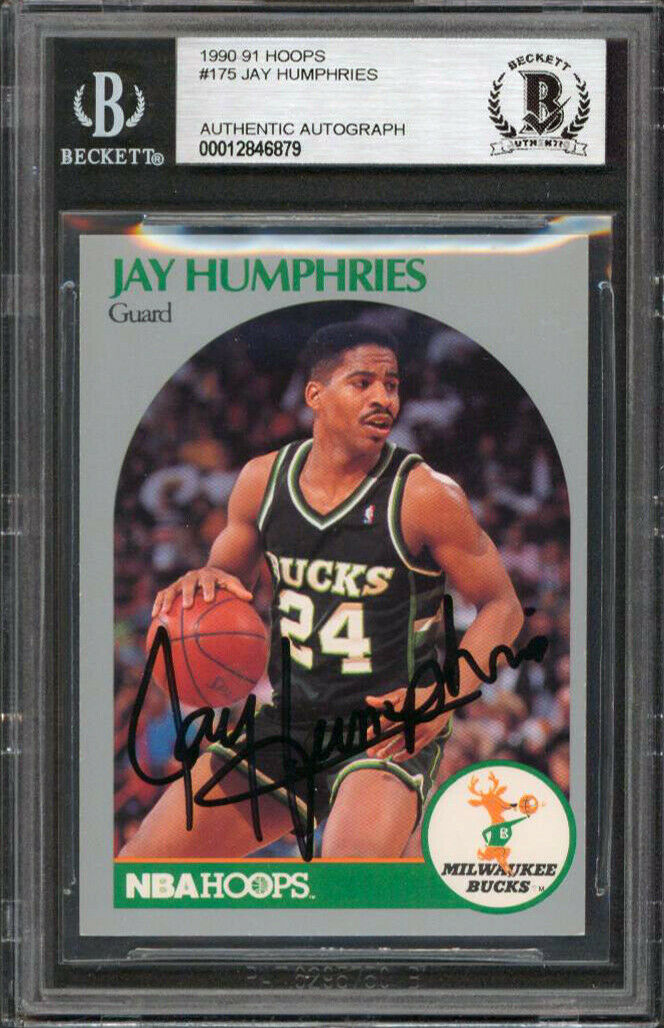 JAY HUMPHRIES SIGNED CUSTOM REPLICA GREEN w/ RED BUCKS JERSEY #2