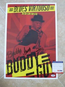 BUDDY GUY BLUES SIGNED AUTOGRAPHED POSTER LITHOGRAPH 13×19 PSA CERTIFIED #5 COLLECTIBLE MEMORABILIA