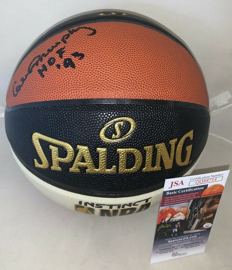 CALVIN MURPHY HOUSTON ROCKETS SIGNED F/S SPALDING NBA INSTINCT BASKETBALL JSA COLLECTIBLE MEMORABILIA