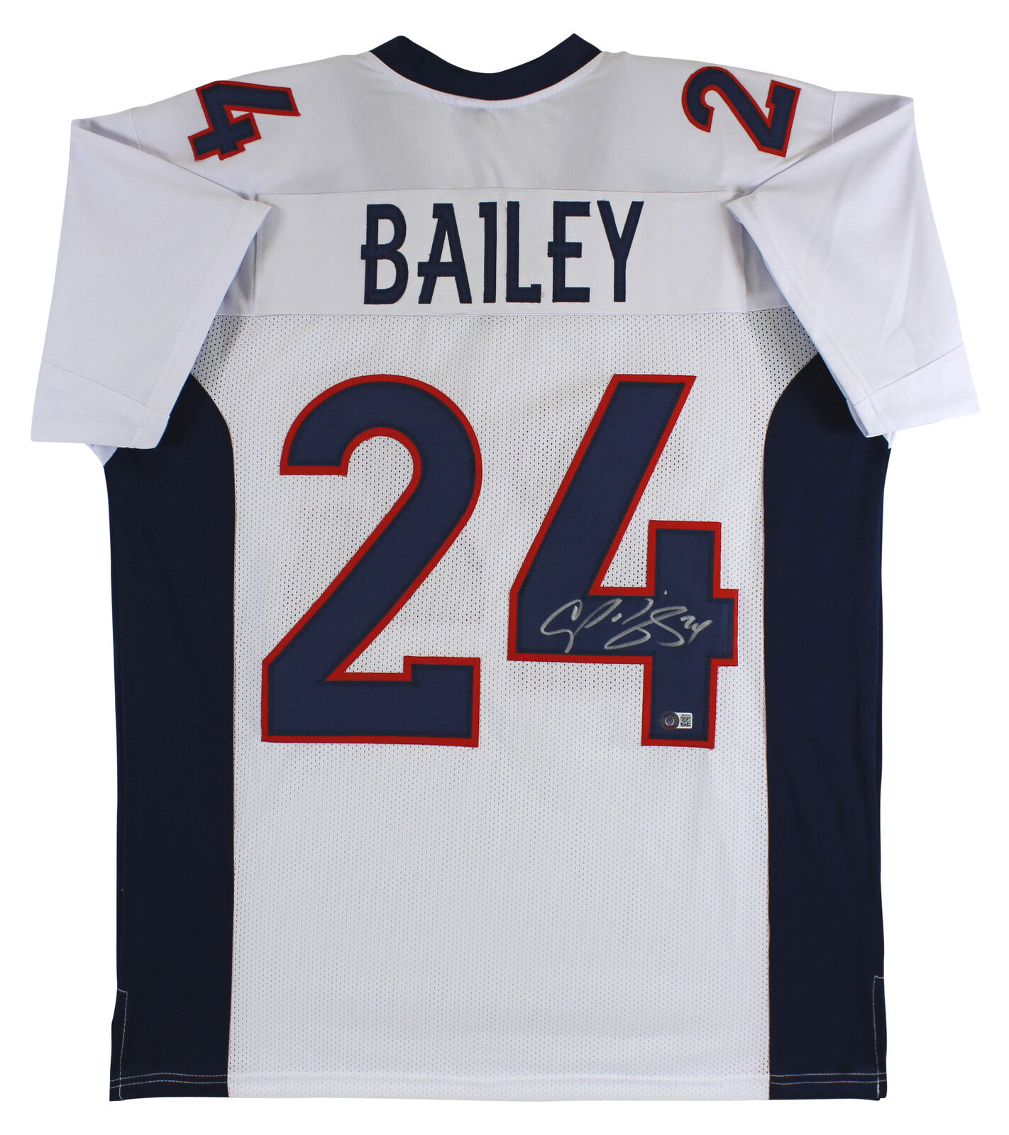 Press Pass Collectibles Georgia Champ Bailey Authentic Signed Red Pro Style Jersey BAS Witnessed