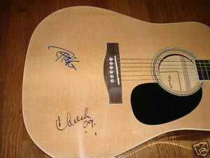 Cheech & Chong IP Signed Autographed Acoustic Guitar