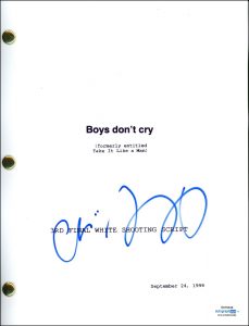 CHLOE SEVIGNY “BOYS DON’T CRY” AUTOGRAPH SIGNED COMPLETE SCRIPT SCREENPLAY ACOA COLLECTIBLE MEMORABILIA