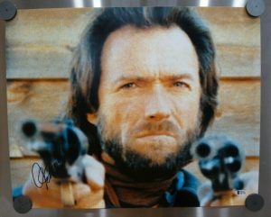 CLINT EASTWOOD SIGNED AUTOGRAPHED 16×20 WESTERN MOVIE PHOTO BECKETT CERTIFIED #6 COLLECTIBLE MEMORABILIA
