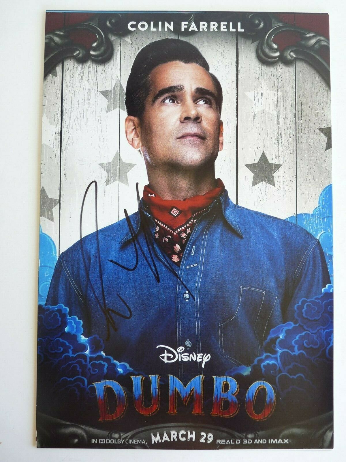 COLIN FARRELL SIGNED AUTOGRAPH DUMBO 12×18 MOVIE PHOTO BECKETT BAS CERTIFIED G COLLECTIBLE MEMORABILIA