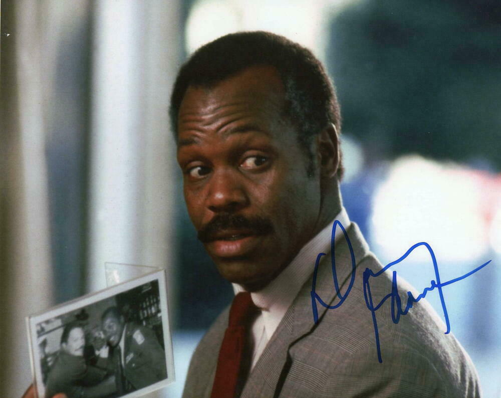 DANNY GLOVER SIGNED AUTOGRAPH 8X10 PHOTO - LETHAL WEAPON STAR W/ MEL ...