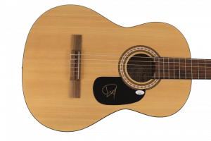 DAVE GROHL SIGNED AUTOGRAPH FULL SIZE FENDER ACOUSTIC GUITAR FOO FIGHTERS JSA COLLECTIBLE MEMORABILIA