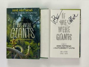 DAVE MATTHEWS SIGNED “IF WE WERE GIANTS” BOOK – UNDER THE TABLE AND DREAMING COLLECTIBLE MEMORABILIA