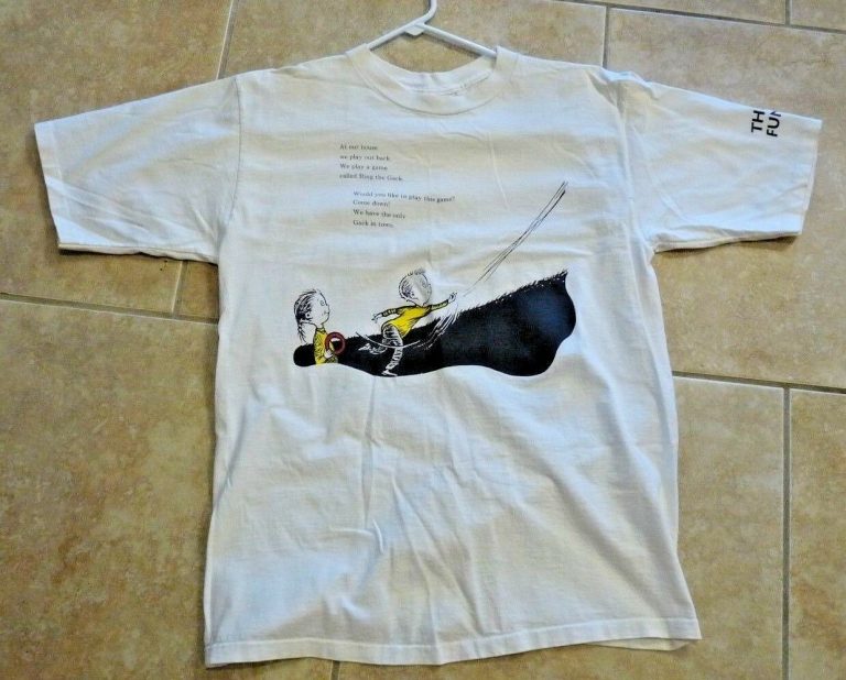 DEF LEPPARD RARE BAND ONLY DR SEUSS RING A GACK SHIRT LG RARE COLLECTIBLE MEMORABILIA