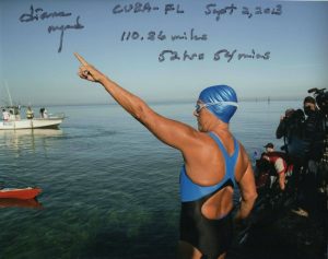 DIANA NYAD SIGNED AUTOGRAPH 8X10 PHOTO DISTANCE SWIMMER – HUGE INSCRIPTION! COLLECTIBLE MEMORABILIA