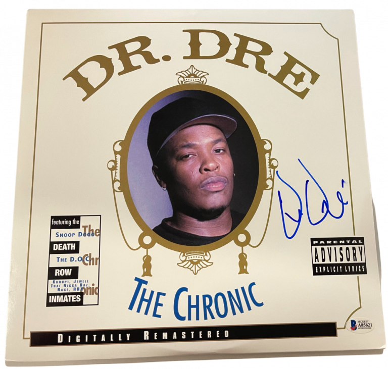 DR. DRE SIGNED THE CHRONIC ALBUM VINYL AUTHENTIC AUTOGRAPH PROOF ...