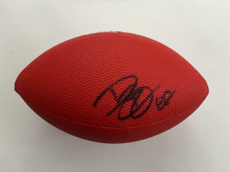 DWYANE BOWE SIGNED AUTOGRAPH MINI NFL FOOTBALL – LSU, KANSAS CITY CHIEFS STAR COLLECTIBLE MEMORABILIA