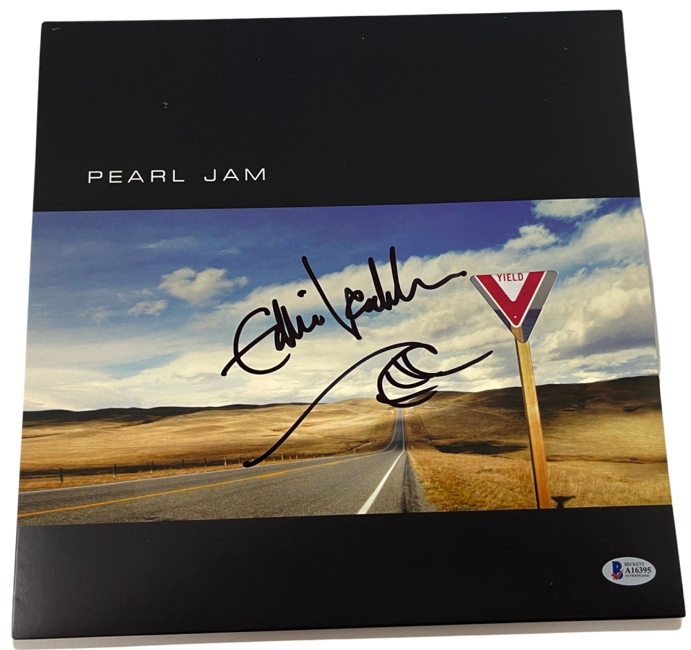 Eddie Vedder Pearl Jam Platinum Cuts Novelty Card Fascmile auto only 1000  made